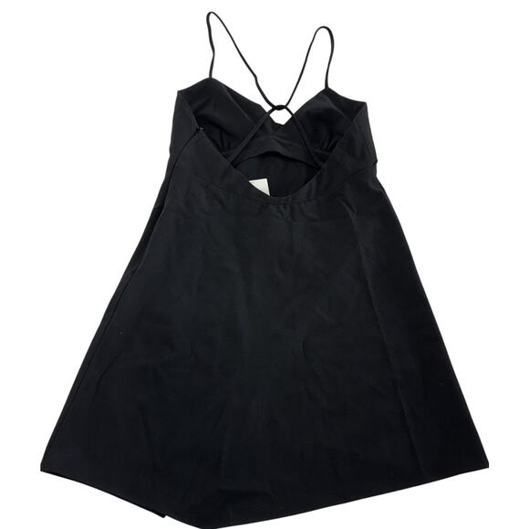 Zara Dress Womens Medium Black Mini Surplice Party Criss Cross NWT - Picture 3 of 10